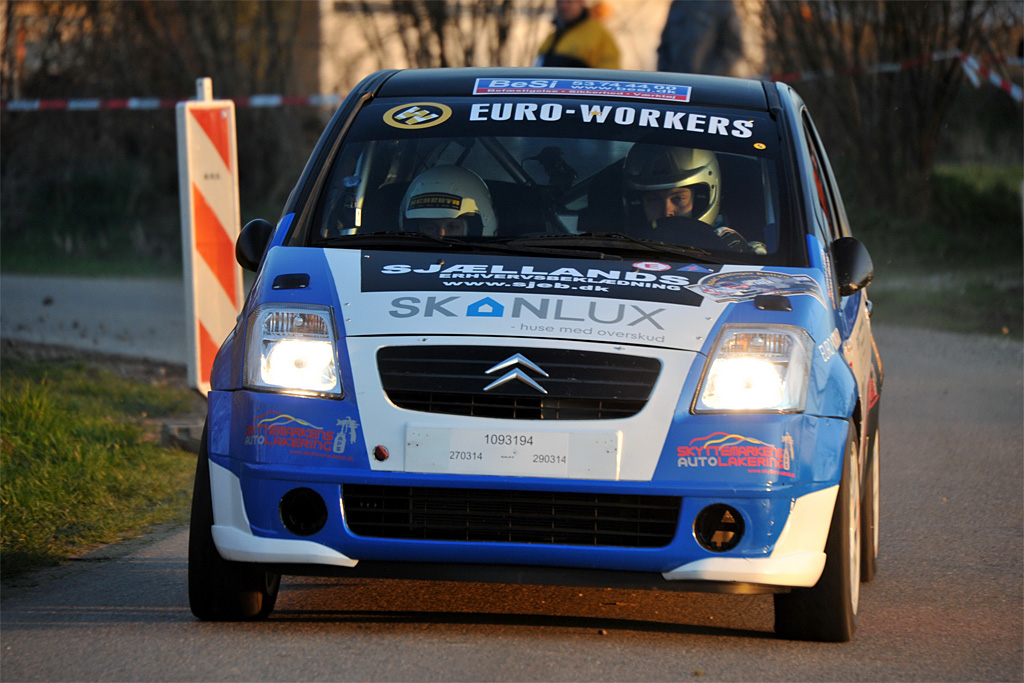 Ikke siden DM-premieren i Tyskland har Simon Larsen luftet sin rallybil